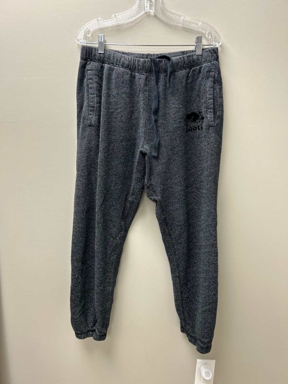 Roots Men’s Black Salt & Pepper Sweatpants
